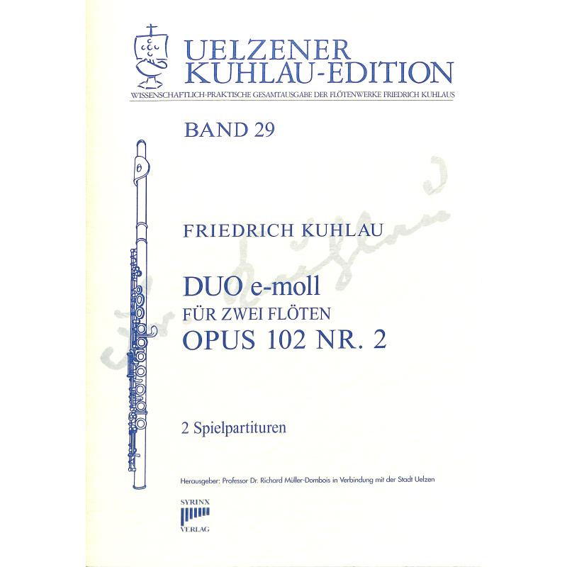 Titelbild für Syrinx 155 - DUO E-MOLL OP 102/2