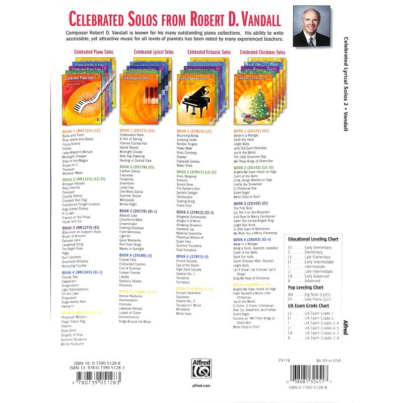 Notenbild für ALF 29178 - CELEBRATED LYRICAL SOLOS 2