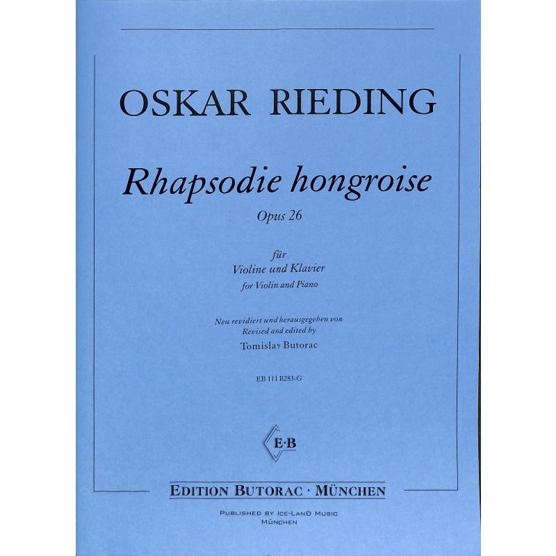 Titelbild für BUTORAC -R283-G - RHAPSODIE HONGROISE OP 26