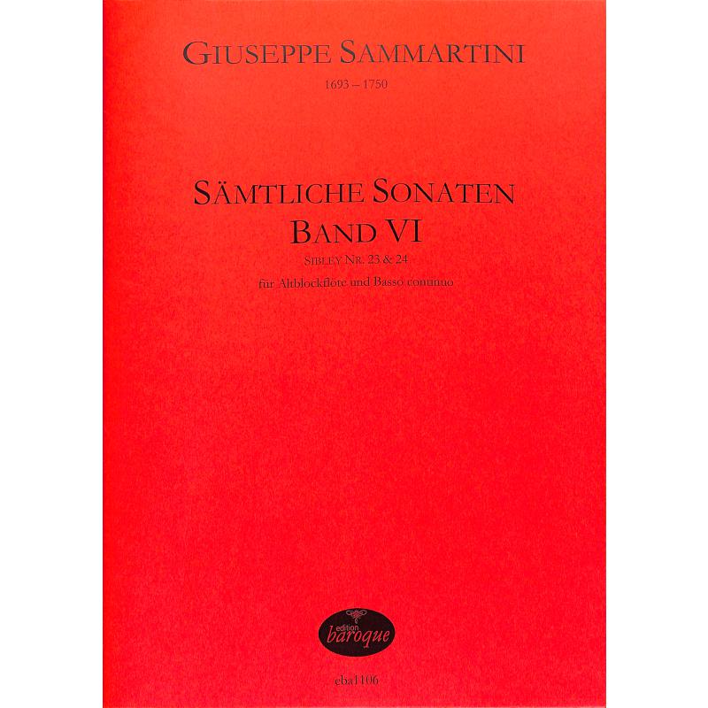 Titelbild für BAROQUE 1106 - SAEMTLICHE SONATEN 6