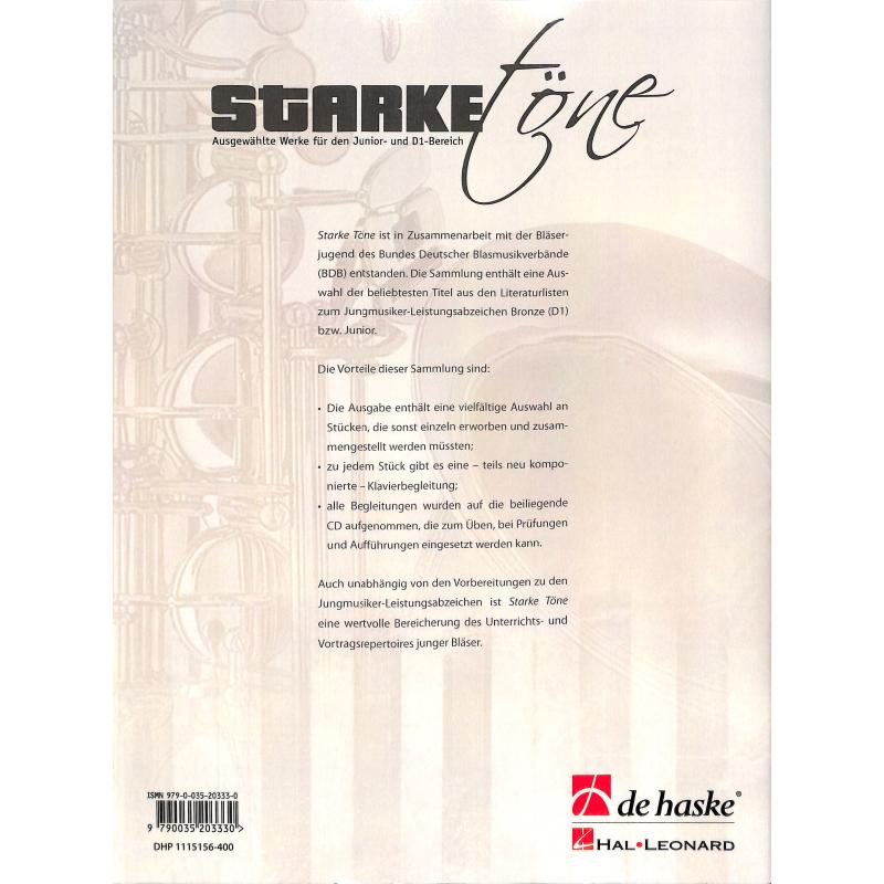 Notenbild für HASKE 1115156 - STARKE TOENE