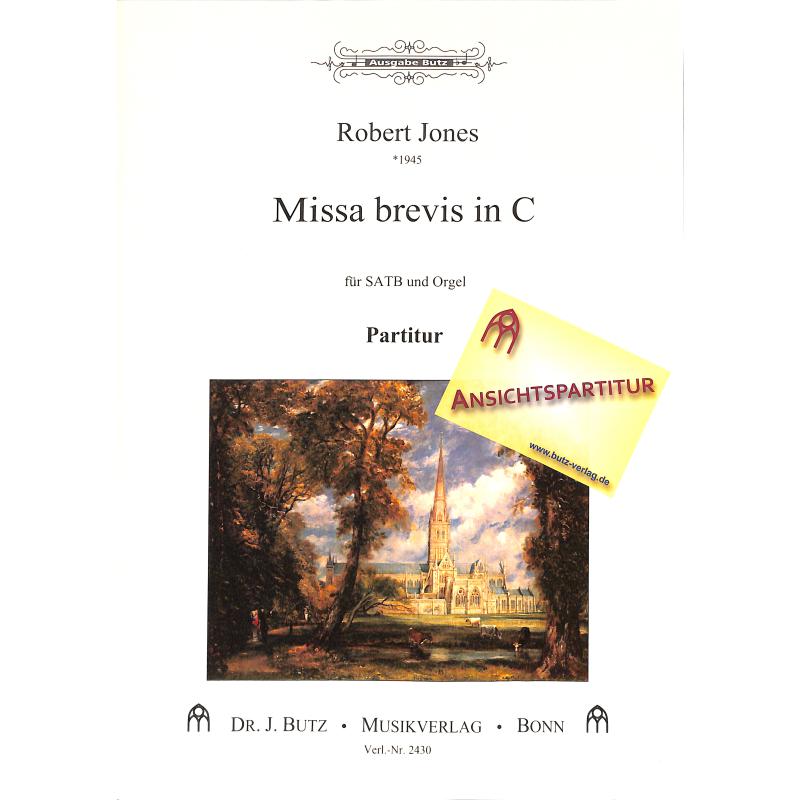 Titelbild für BUTZ 2430 - MISSA BREVIS C-DUR