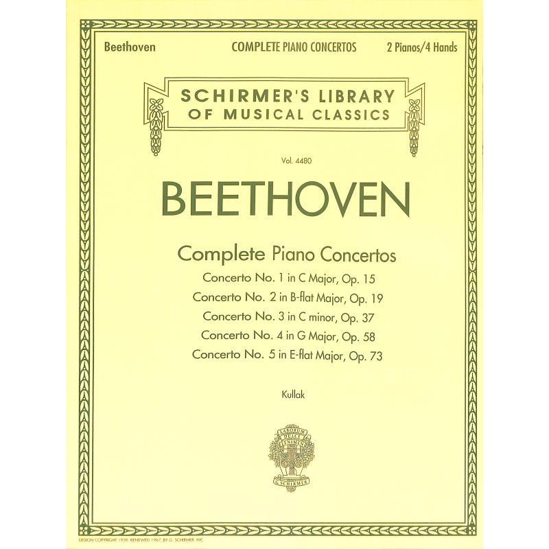 Titelbild für HL 50490351 - COMPLETE PIANO CONCERTOS