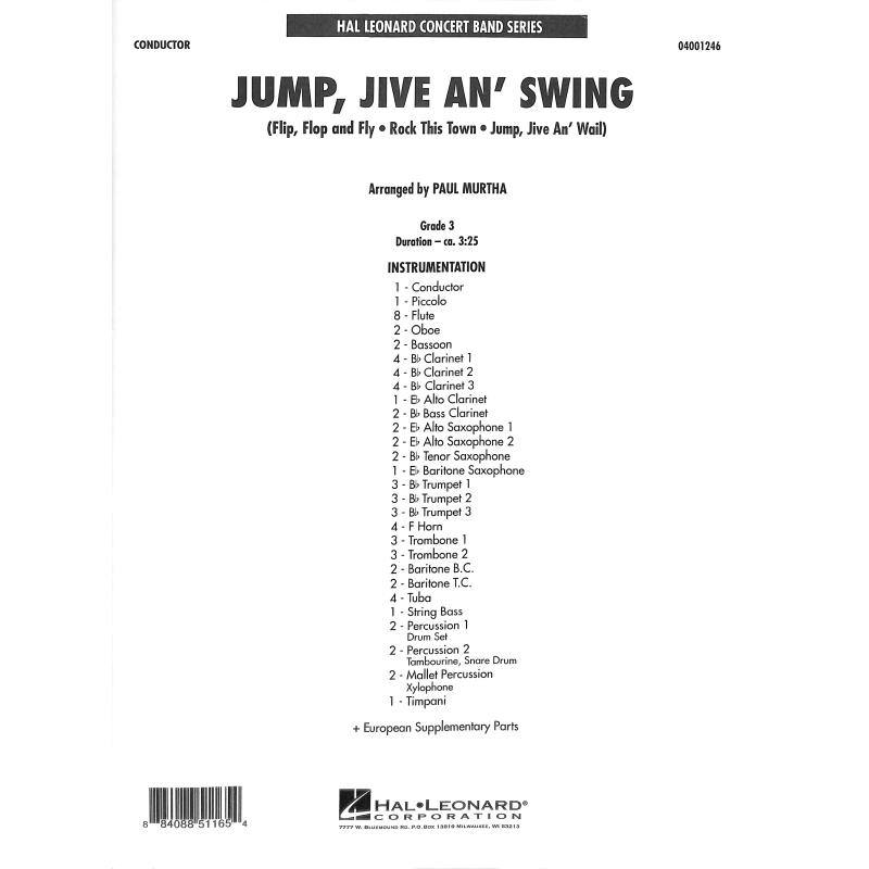 Titelbild für HL 4001246 - JUMP JIVE AN' SWING