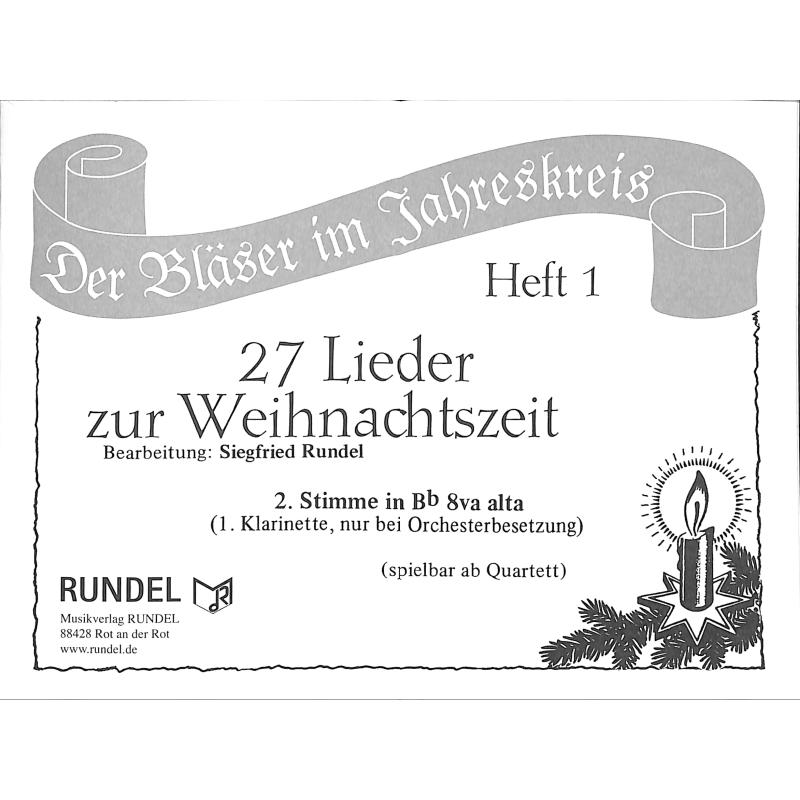 Titelbild für RUNDEL 0405-09 - 27 Lieder zur Weihnachtszeit 1