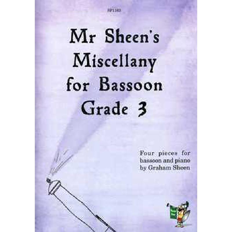 Titelbild für SPARTAN 1163 - MR SHEEN'S MISCELLANY FOR BASSOON 3