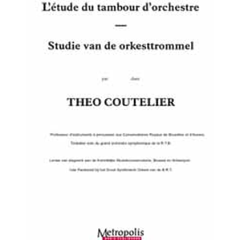 Titelbild für METROPOLIS 4559 - L'ETUDE DU TAMBOUR D'ORCHESTRE