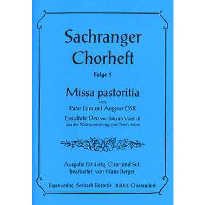 Titelbild für SEEBACH -MVB1133 - Sachranger Chorheft 3