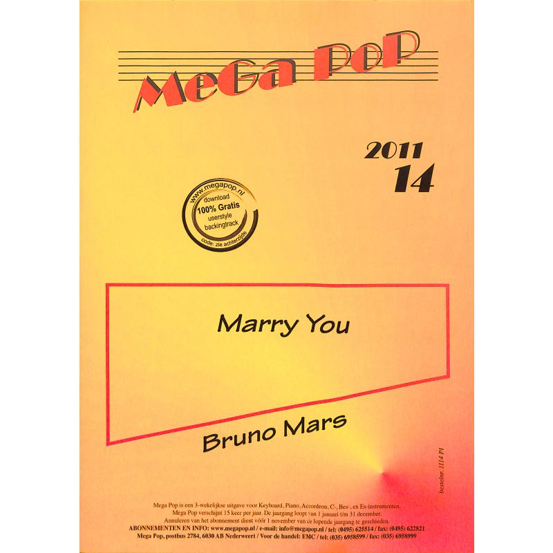 Titelbild für MDFK 1114-PI - Marry you