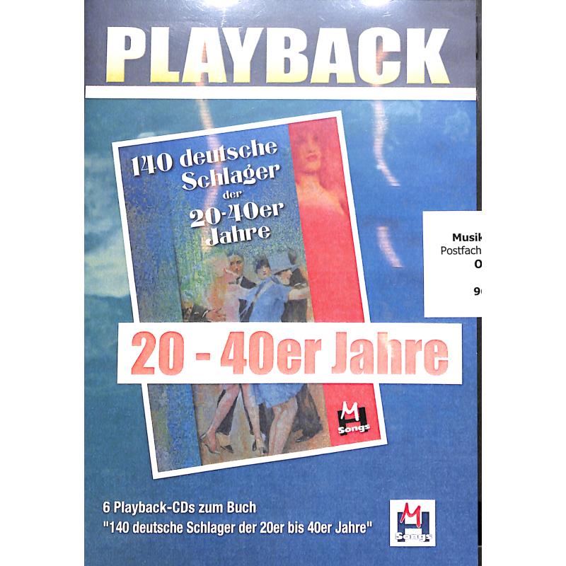 Titelbild für MVH 1000302 - 140 deutsche Schlager der 20er - 40er