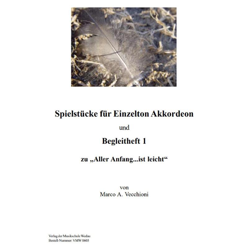 Titelbild für VMW 0603 - Spielstücke für Einzelton Akkordeon und Begleitheft 1