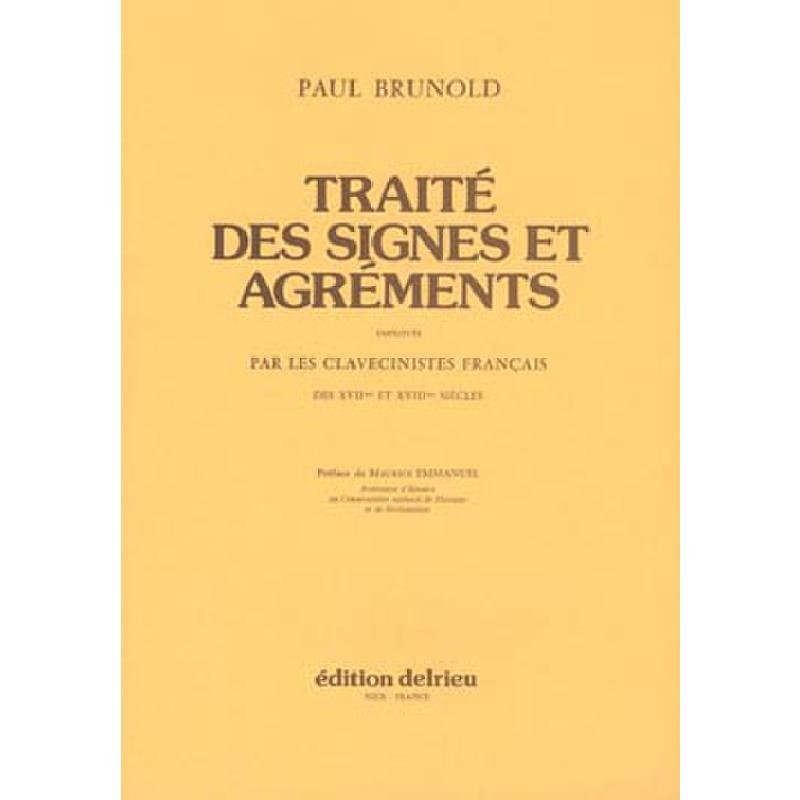Titelbild für DELRIEU 1489 - TRAITE DES SIGNES ET AGREMENTS