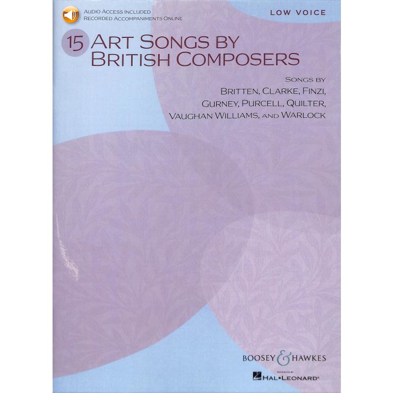 Titelbild für BH 93433 - 15 ART SONGS BY BRITISH COMPOSERS