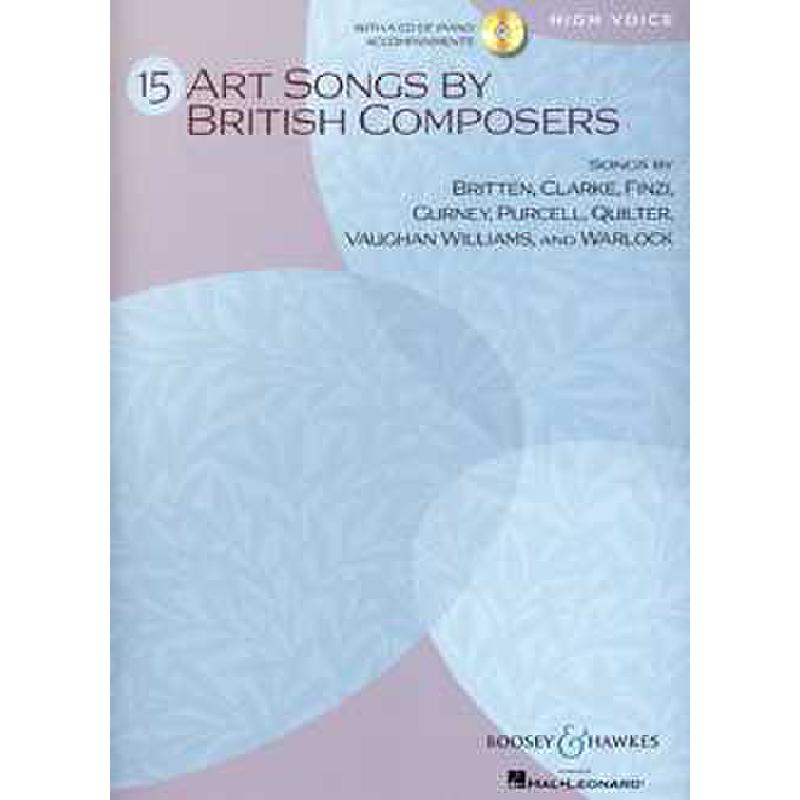Titelbild für BH 93432 - 15 ART SONGS BY BRITISH COMPOSERS