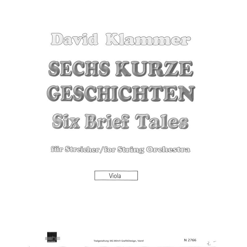 Titelbild für N 2766 - 6 KURZE GESCHICHTEN