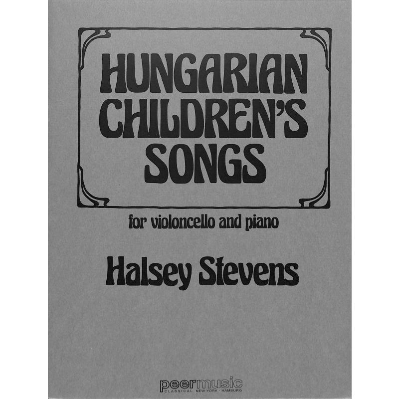 Titelbild für PEER 1377 - HUNGARIAN CHILDREN'S SONGS