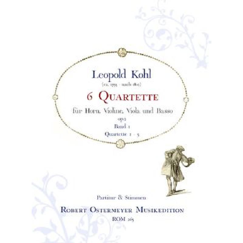 Titelbild für ROM 265 - 6 QUARTETTE BD 1 OP 2