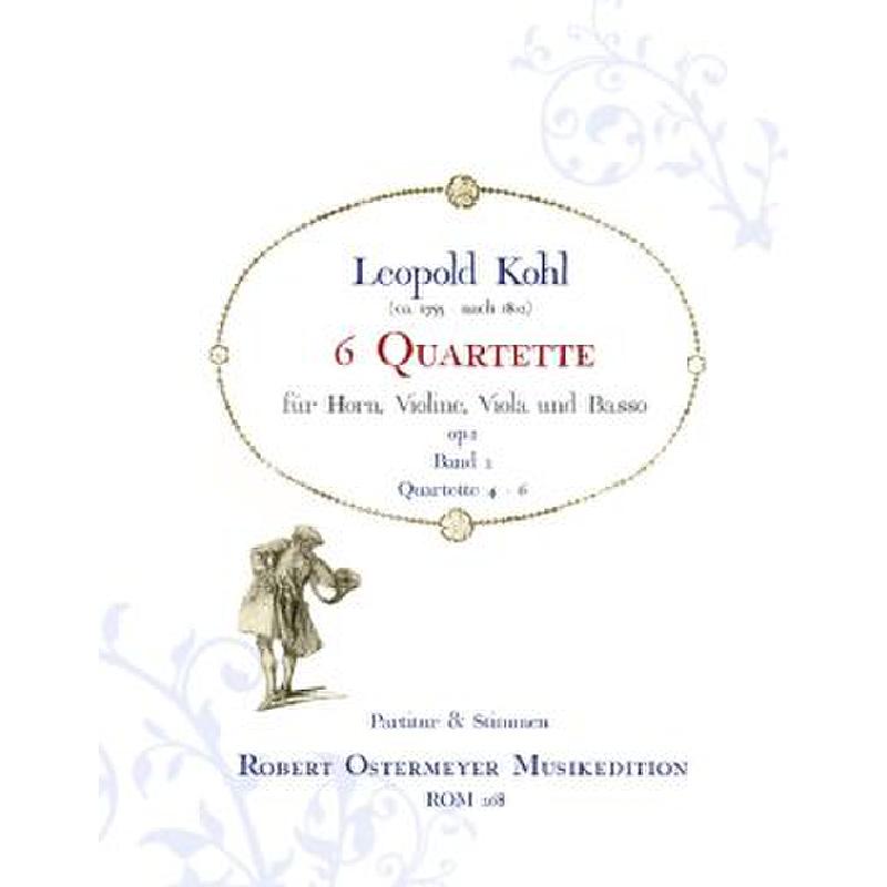 Titelbild für ROM 268 - 6 QUARTETTE BD 1 OP 1