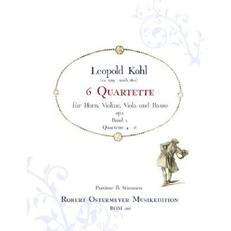 Titelbild für ROM 266 - 6 QUARTETTE BD 2 OP 2