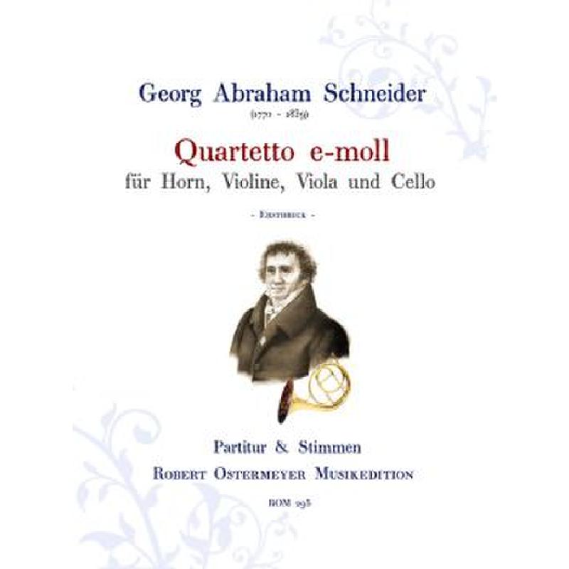 Titelbild für ROM 295 - QUARTETT E-MOLL