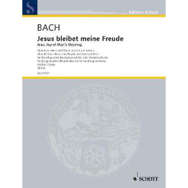 Titelbild für ED 21431 - JESUS BLEIBET MEINE FREUDE (KANTATE BWV 147)