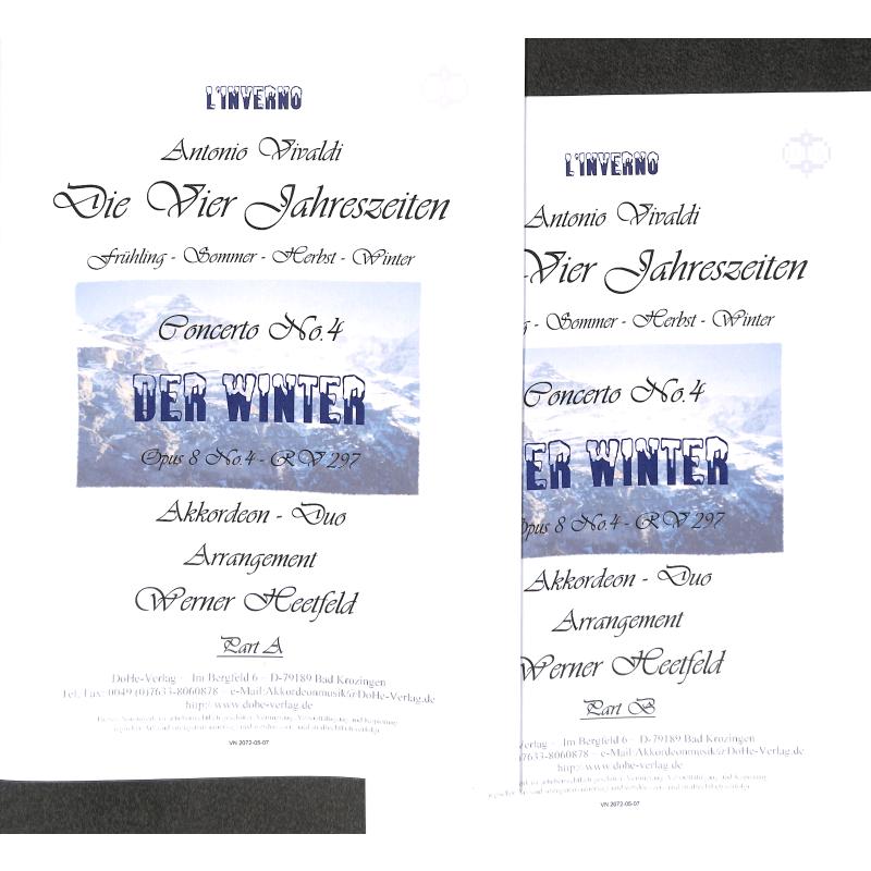 Titelbild für JETELINA 60123068 - Concerto f-moll op 8/4 RV 297 F 1/25 T 79 (L'inverno - der Winter)