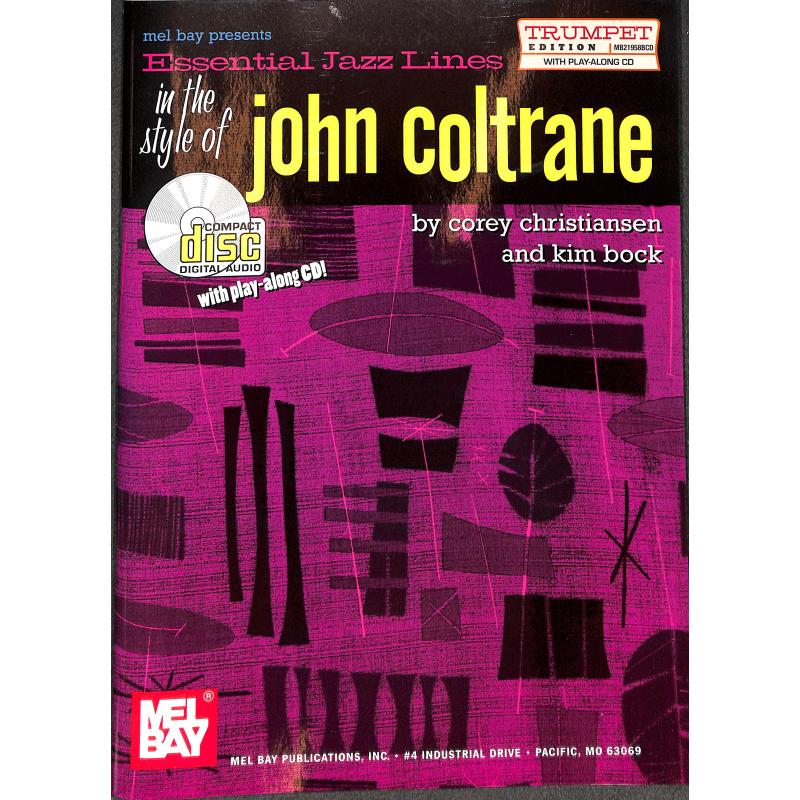 Titelbild für MB 21958BCD - Essential Jazz lines in the style of John Coltrane