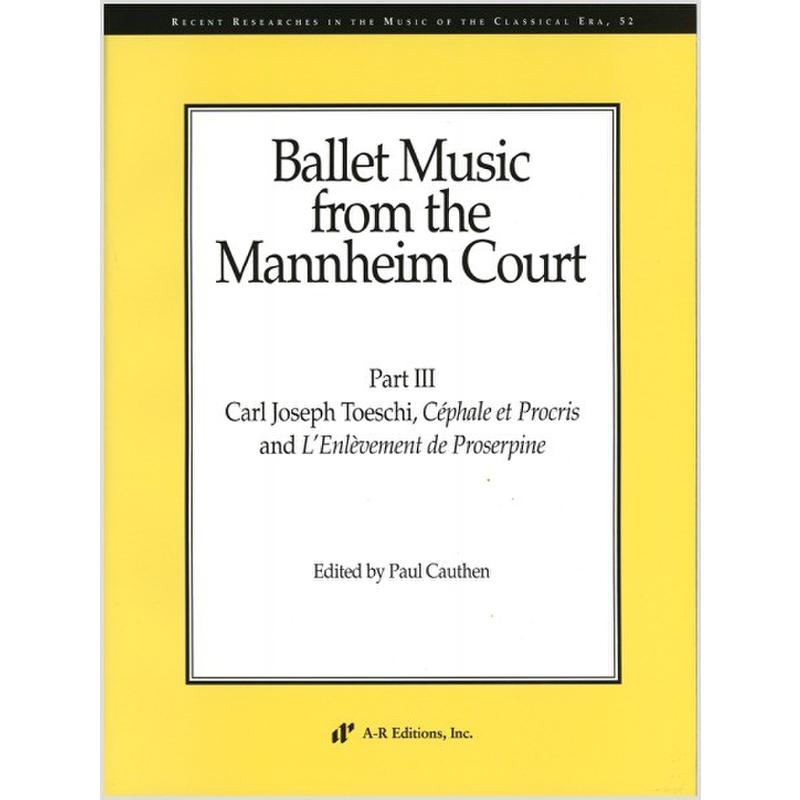 Titelbild für AREDITION -C052 - Ballet music from the Mannheim court 3