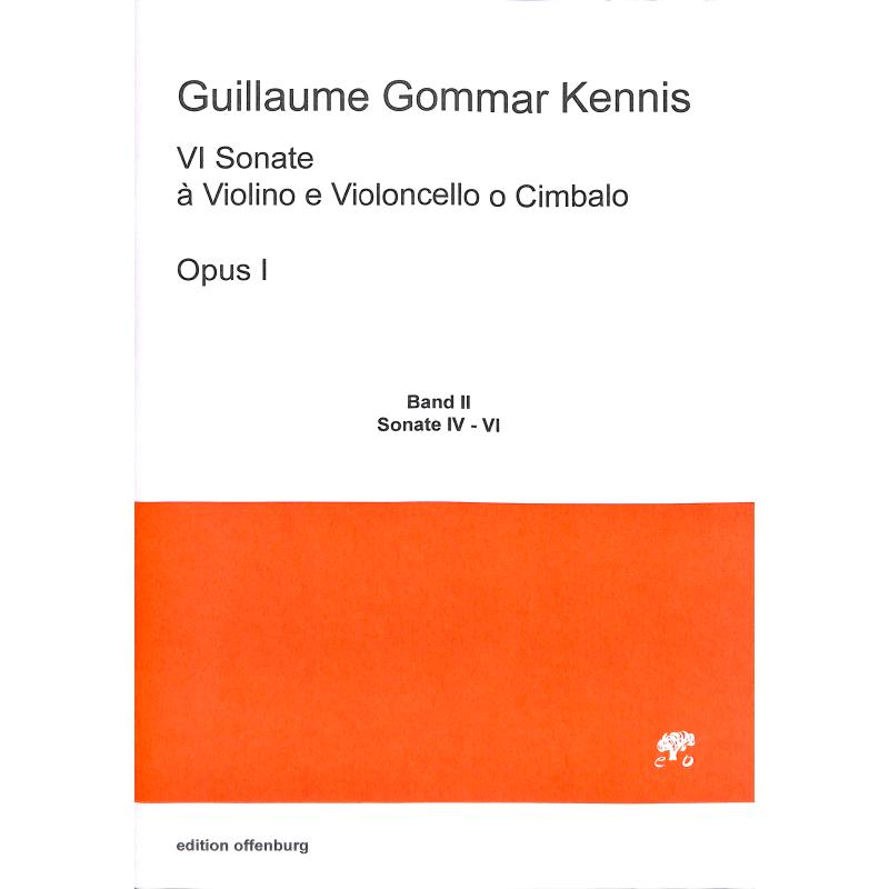Titelbild für OFFENB -KN-2091-2 - 6 Sonaten op 1 (Nr 4-6)
