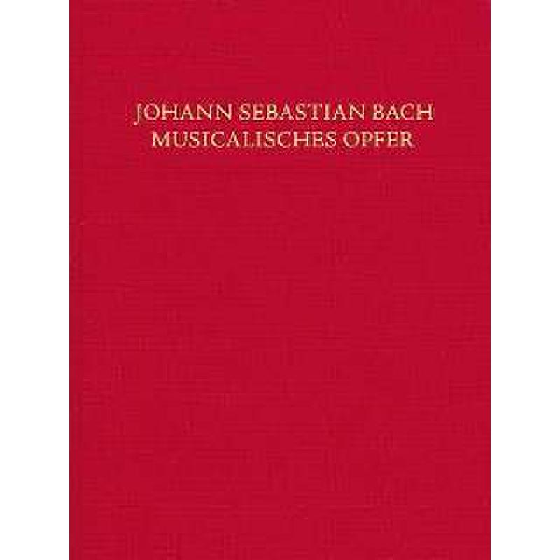 Titelbild für ED 21239 - MUSIKALISCHES OPFER BWV 1079