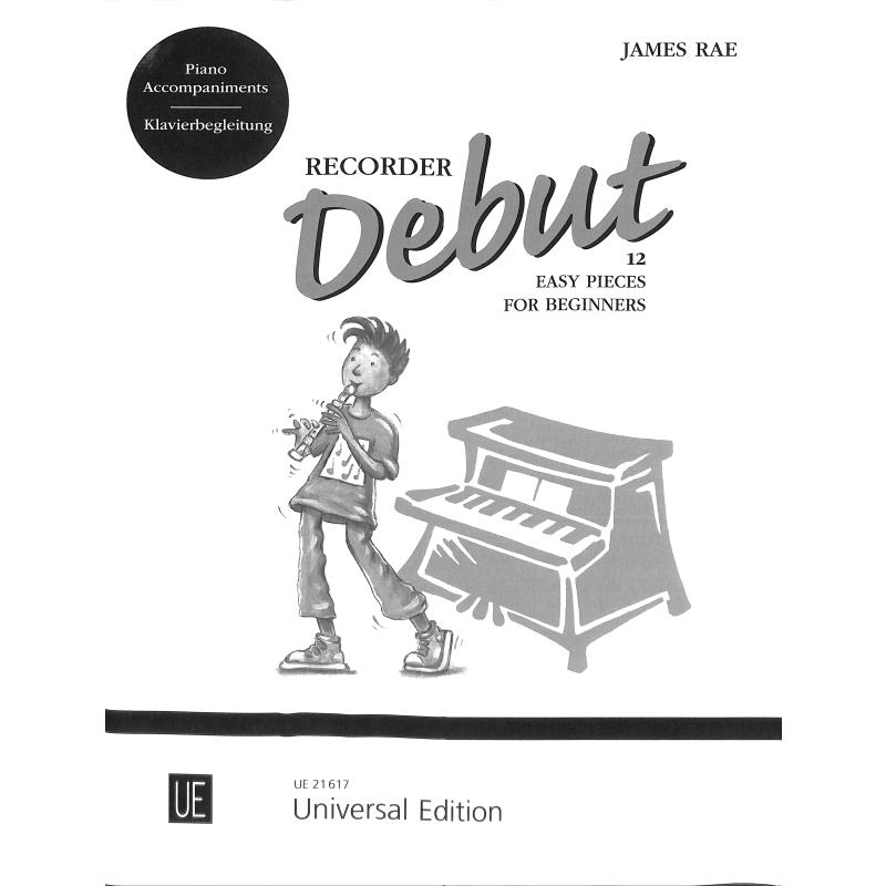 Titelbild für UE 21617 - Recorder Debut | 12 easy pieces for beginners