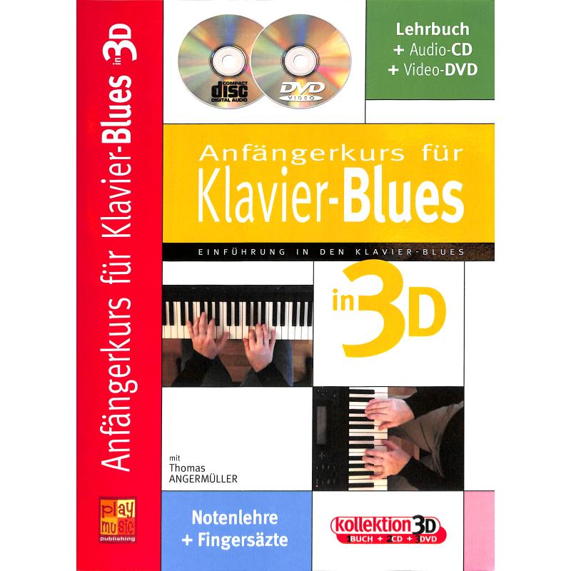 Titelbild für ML 3519 - Anfängerkurs für Klavier Blues in 3D