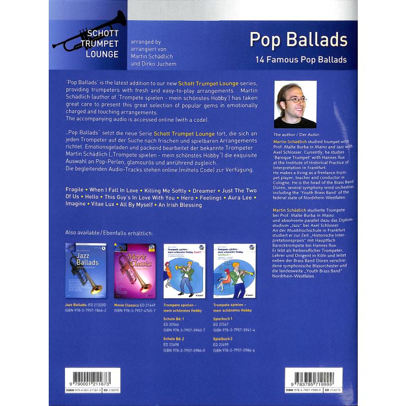 Notenbild für ED 21607D - Pop Ballads