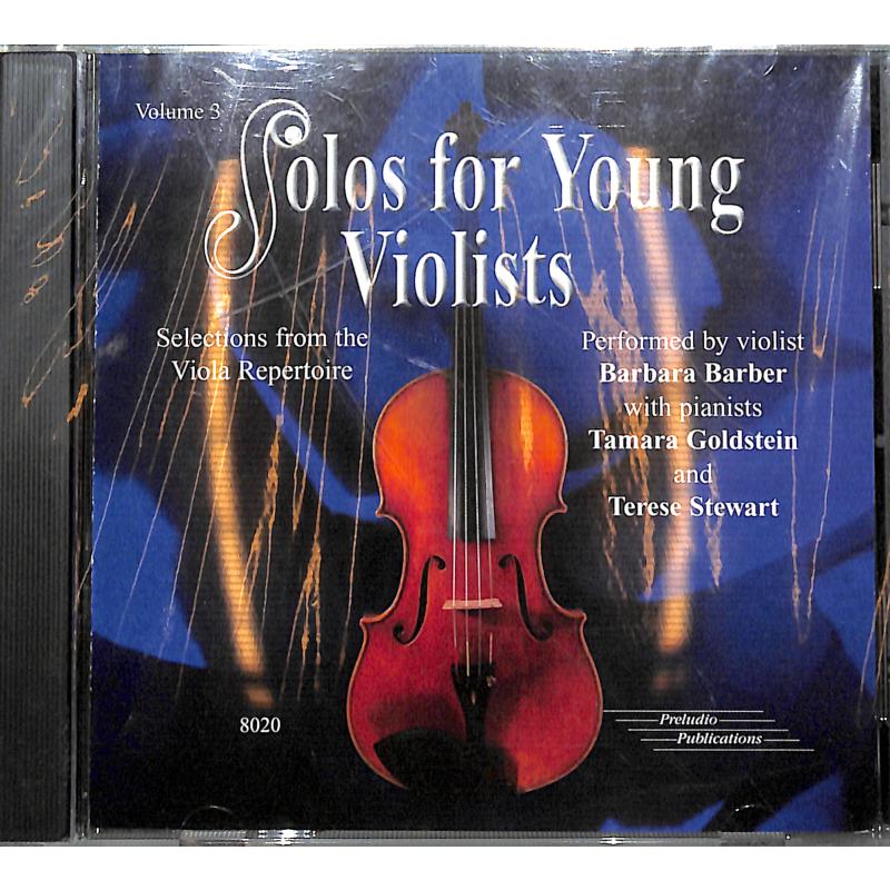 Titelbild für SBMT 8020 - Solos for young violists 3