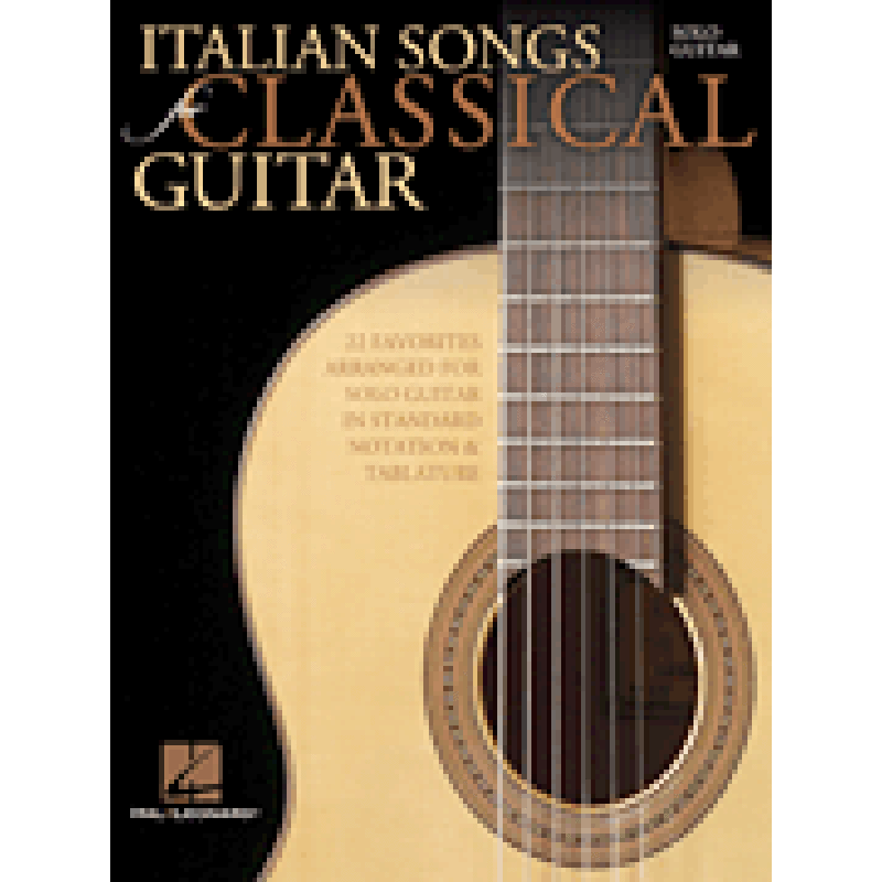 Titelbild für HL 701899 - Italian songs for classical guitar