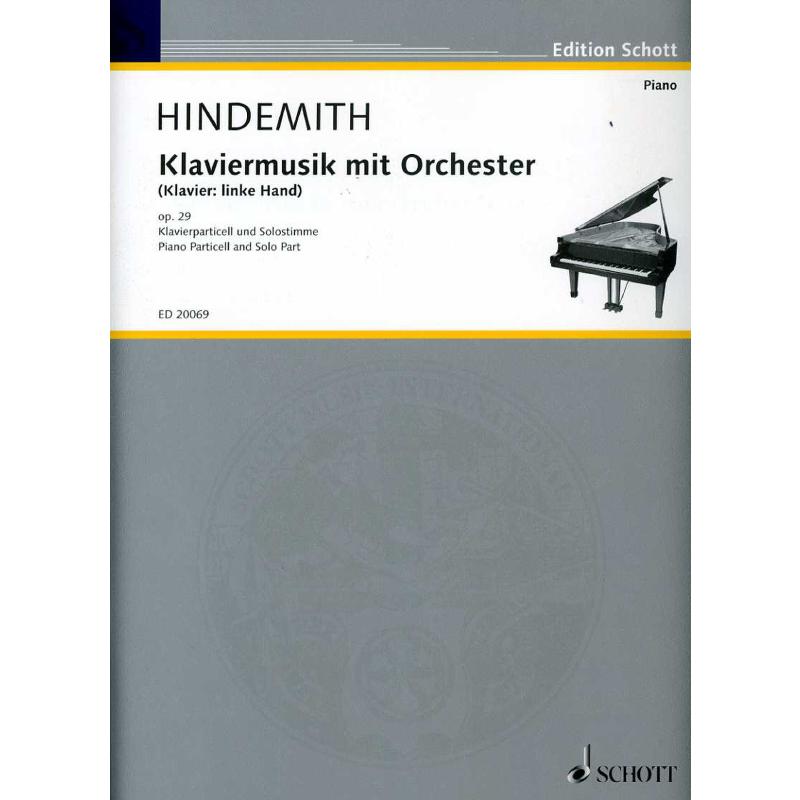 Titelbild für ED 20069 - KLAVIERMUSIK MIT ORCHESTER OP 29