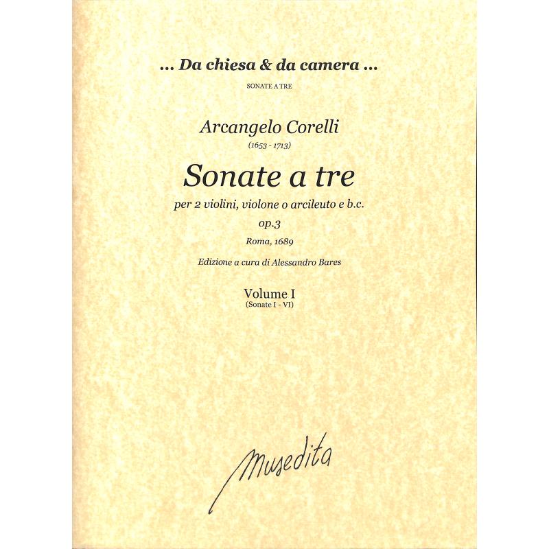 Titelbild für MUSEDITA -CO303 - Sonate a tre op 3