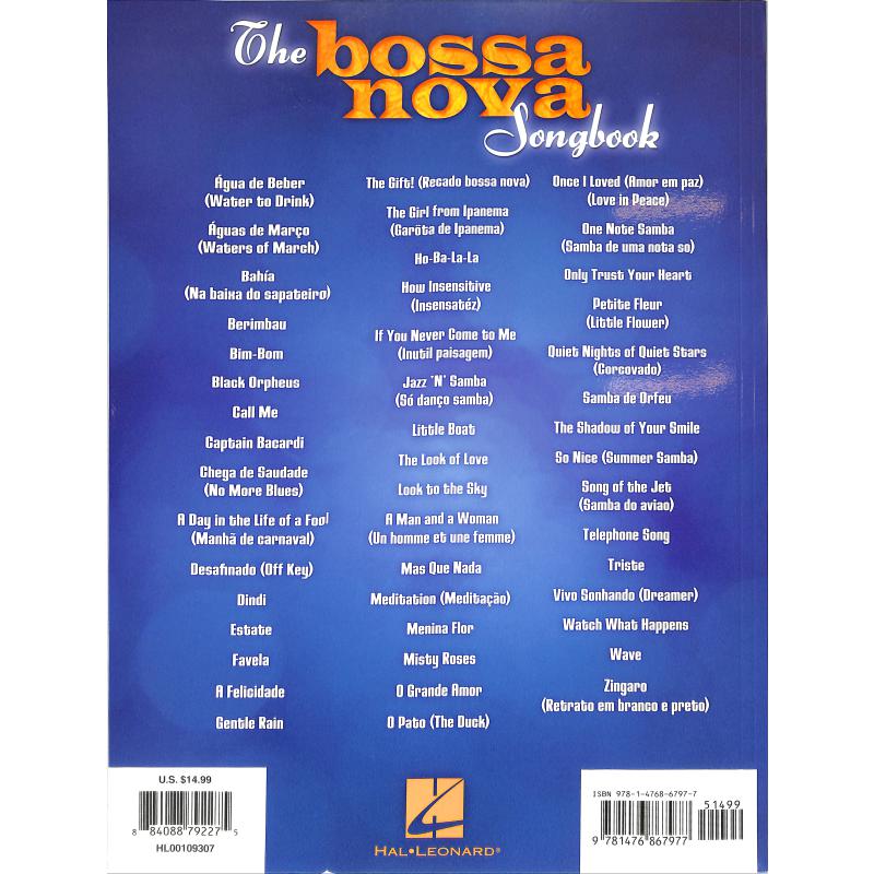 Notenbild für HL 109307 - THE BOSSA NOVA SONGBOOK