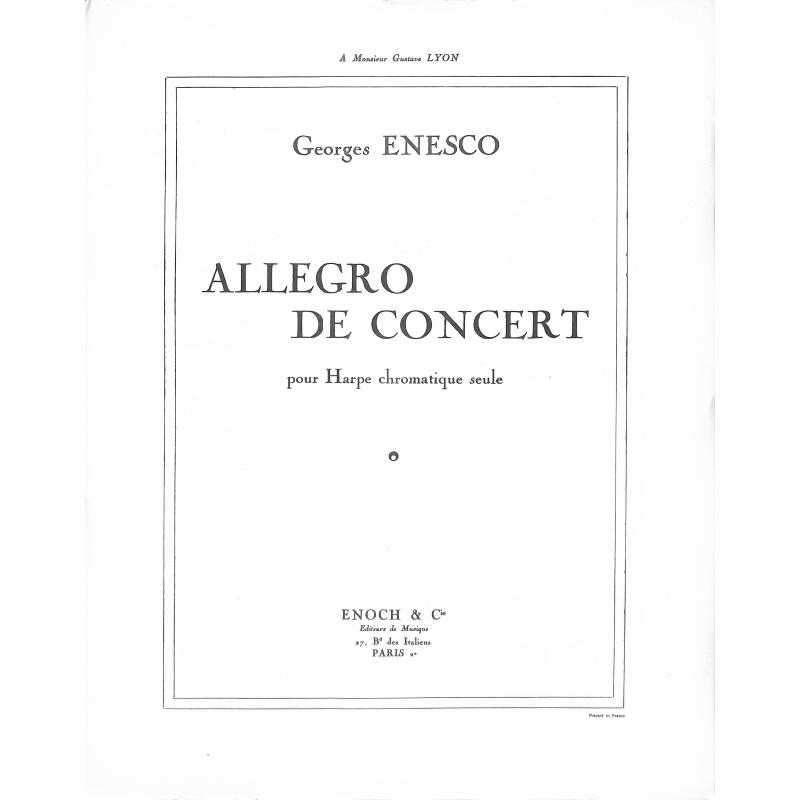 Titelbild für ENOCH 5846 - Allegro de concert