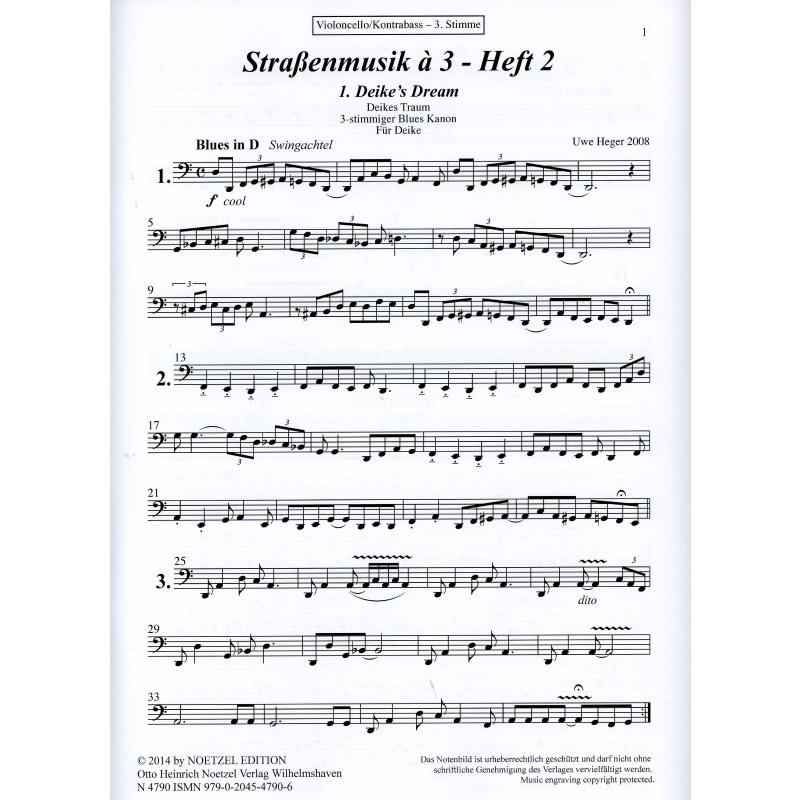 Titelbild für N 4790 - Strassenmusik a 3 Bd 2