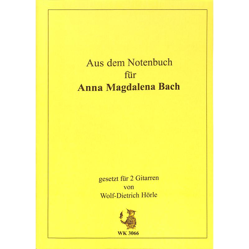 Titelbild für WK 3066 - Aus dem Notenbüchlein für Anna Magdalena Bach