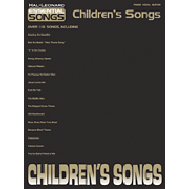 Titelbild für HL 311823 - Essential songs - children's songs