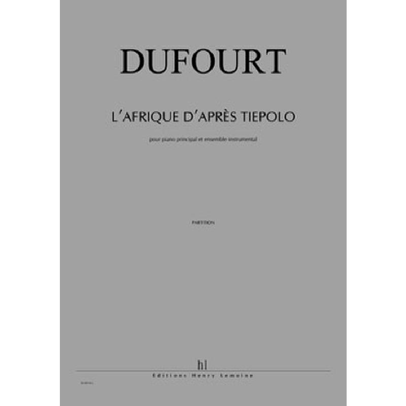 Titelbild für LEMOINE 28283 - L'afrique d'apres tiepolo