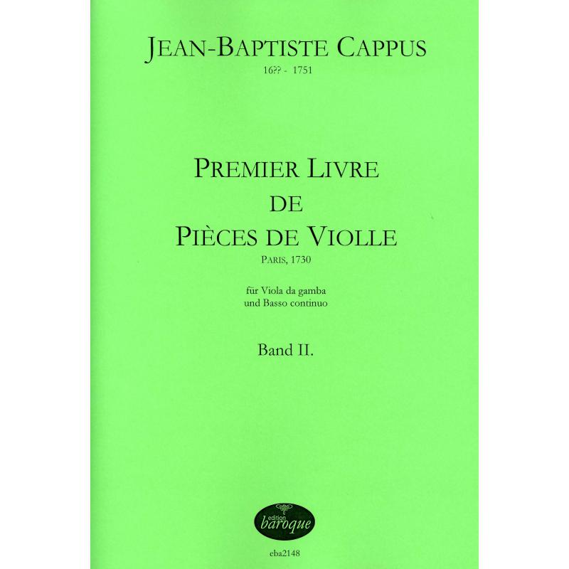Titelbild für BAROQUE 2148 - Premier livre de pieces de violle 2