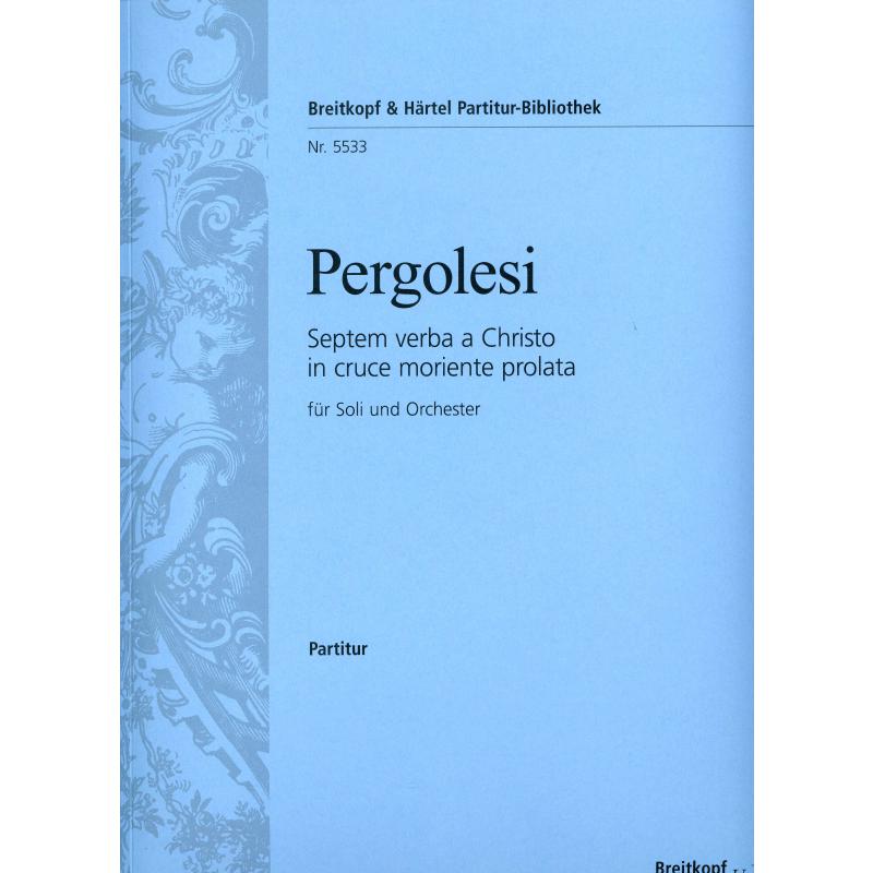 Titelbild für EBPB 5533 - Septem verba a christo in cruce moriente prolata | Die 7 letzten Worte Jesu am Kreuze