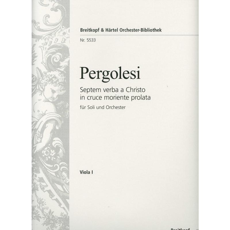 Titelbild für EBOB 5533-VA1 - Septem verba a christo in cruce moriente prolata | Die 7 letzten Worte Jesu am Kreuze