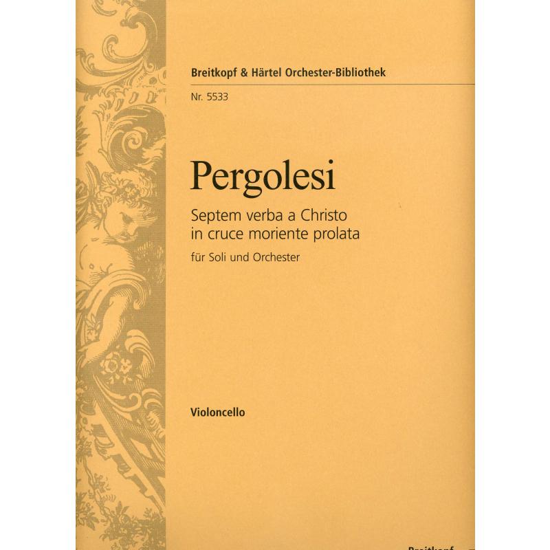 Titelbild für EBOB 5533-VC - Septem verba a christo in cruce moriente prolata | Die 7 letzten Worte Jesu am Kreuze