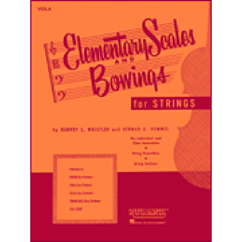 Titelbild für HL 4473280 - Elementary scales and bowings