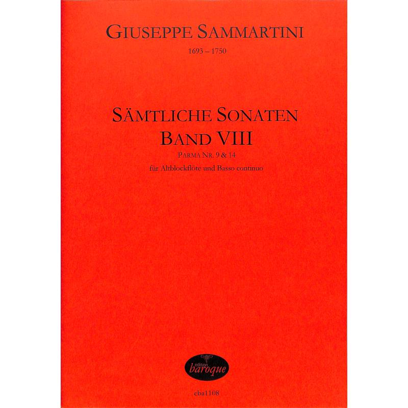 Titelbild für BAROQUE 1108 - Sämtliche Sonaten 8