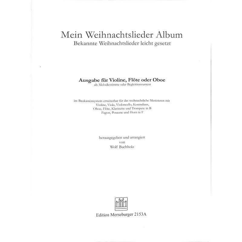 Titelbild für MERS 2153A - Mein Weihnachtslieder Album